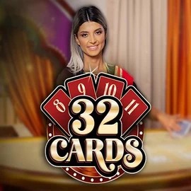 Official Live Casino logo: 32 Cards by Ezugi at Corgibet Casino