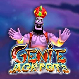 Jackpots logo of Genie Jackpots from Blueprint Gaming at Corgibet Casino