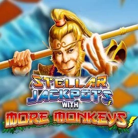 Stellar Jackpots with More Monkeys game by Lightning Box Game – logo hosted on Corgibet Casino